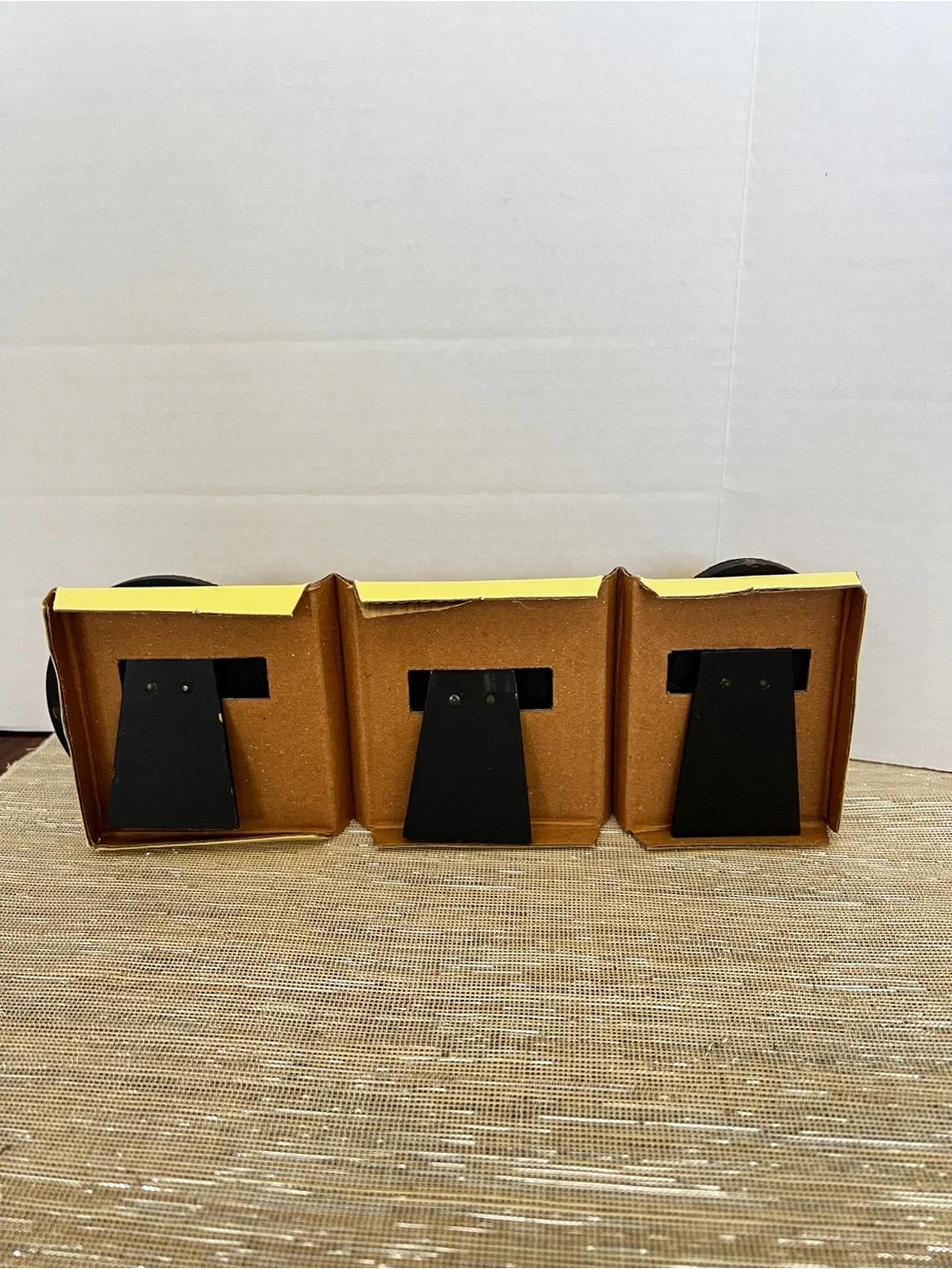 Vintage Pier 1 Imports Desktop Mini Frame Set 3 Jewel Square Oval Circle Photo
